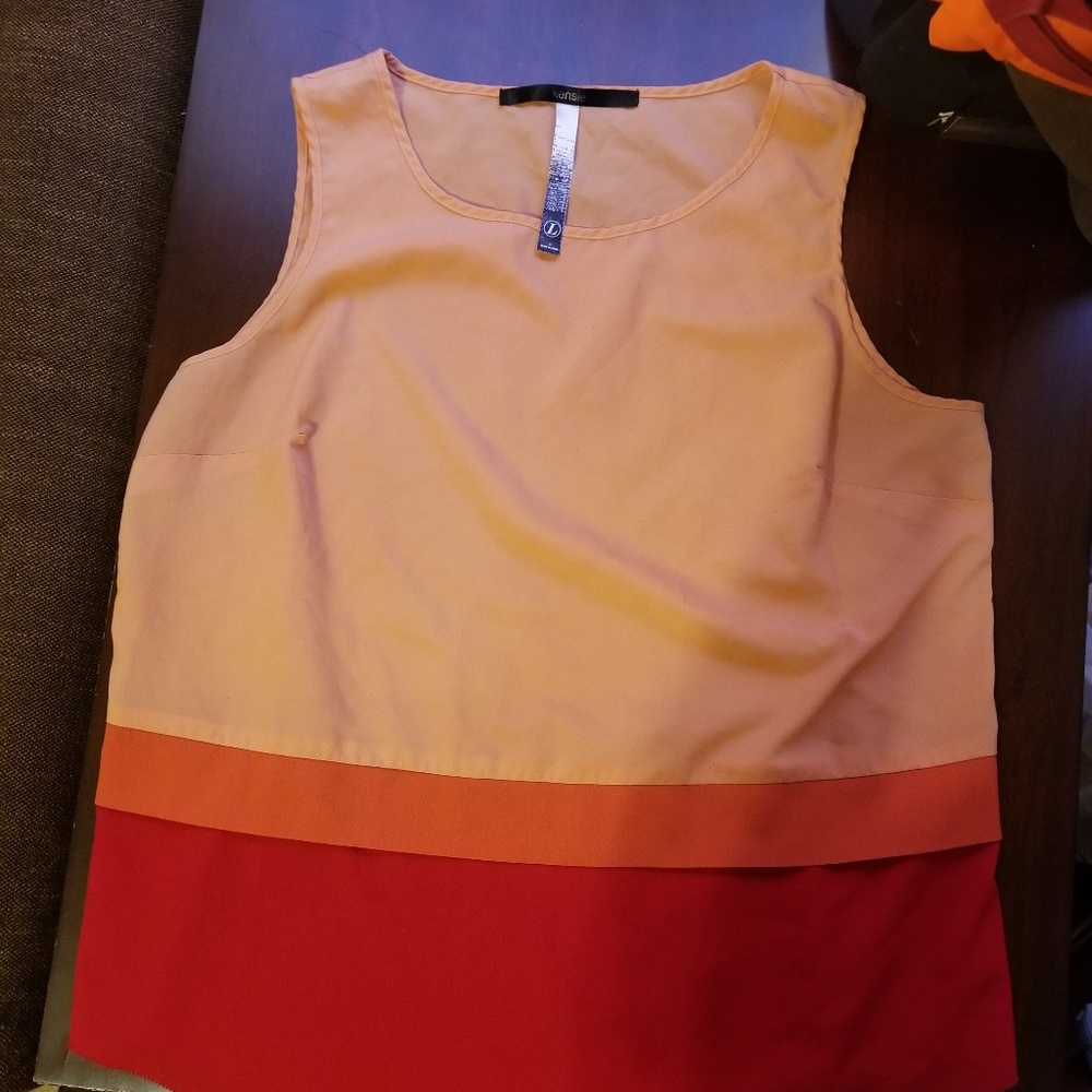 FWB Kensie Color Block Tank Large